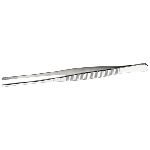 Winco TTG-8S 8" Straight Stainless Steel Tweezer Tongs