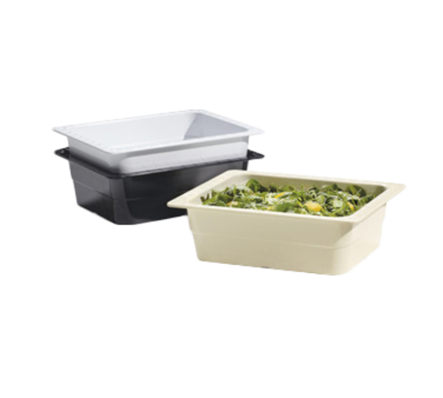 GET ML-21-BK 4" Deep Black Melamine Food Pan