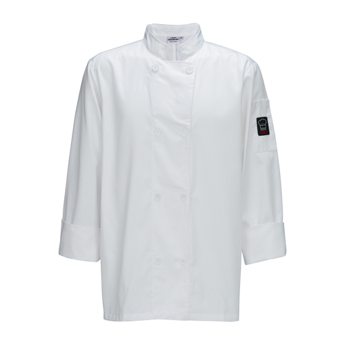 Winco UNF-6W3XL Tapered Fit Signature Chef White 3XL Double Breasted Mulholland Chef Jacket