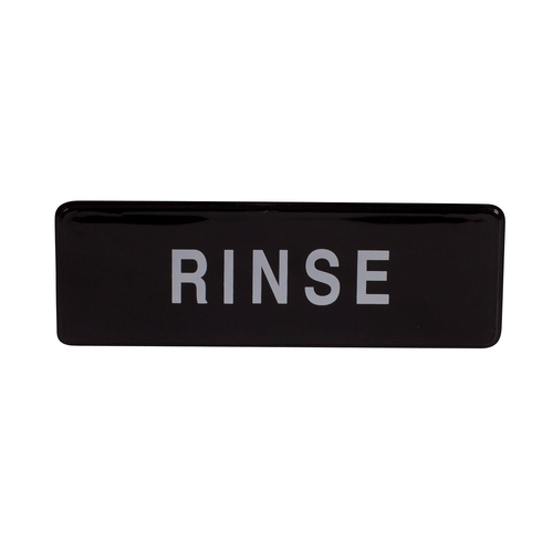 Winco SGN-327 9" x 3"H "RINSE" Information Sign