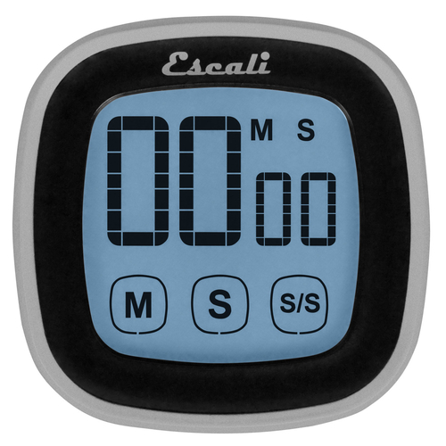 San Jamar TMDGTS Black Touch Screen Escali Digital Timer