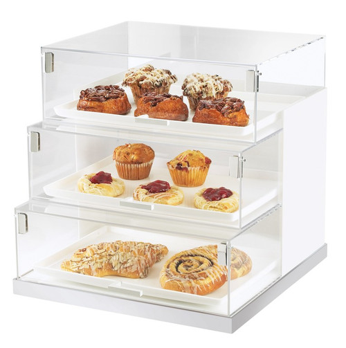 Cal-Mil 3020-55 19"W x 20"D x 19"H Clear Acrylic 3 Tier Luxe Display Case