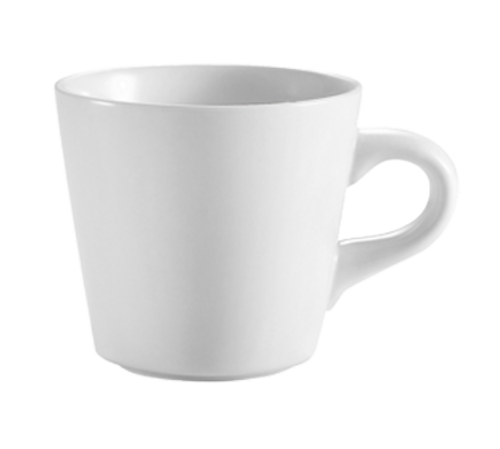 CAC China RCN-1 7.5 Oz. Super White Porcelain Round Clinton Coffee Cup (3 Dozen Per Case)