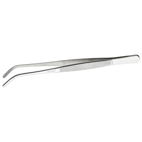 Winco TTG-8C 8" Curved Stainless Steel Tweezer Tongs