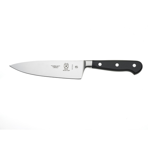 Mercer M23506 6" Black Handle Chef's Knife