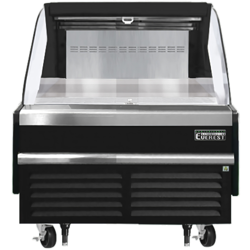 Everest Refrigeration EOMH-36-B-35-S 37.25" White Horizontal Open Display Merchandiser - 115V