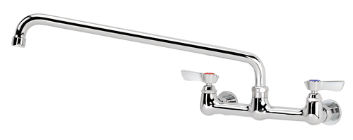 Krowne 12-816L 8" Centers 16" Swing Spout Splash-Mounted Silver Series Faucet