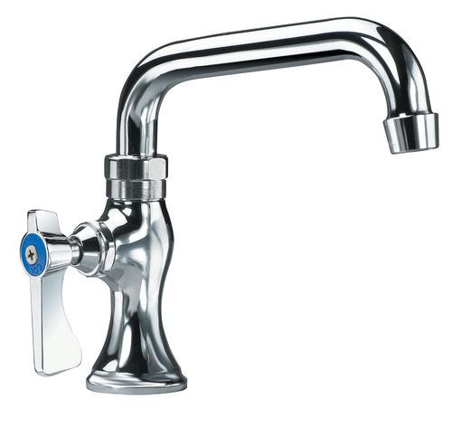 Krowne 16-108L Deck Mount Silver Series Single Pantry Faucet with 6" Swing Spout 1/2" NPS Male Inlets