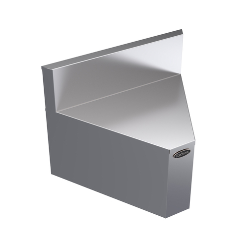 Krowne KR19-R60 60 Degree Angle Stainless Steel Royal Series Underbar Corner Angle Filler