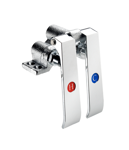 Krowne 16-121L Self Closing Valve 4-1/2" Hole Centers Royal Series Double Pedal Knee Valve