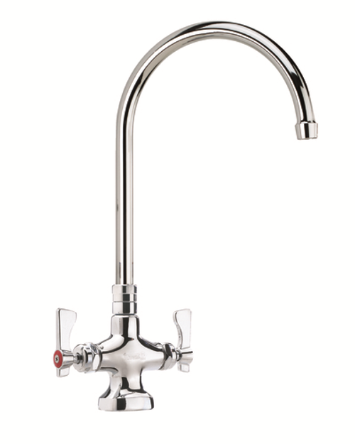 Krowne 16-302L Deck Mount Royal Series Double Pantry Faucet with Gooseneck Spout