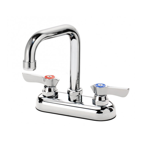 Krowne 11-435L 4" Centers 4-1/2" Double Bend Spout Deck Mount Commerical Series Faucet