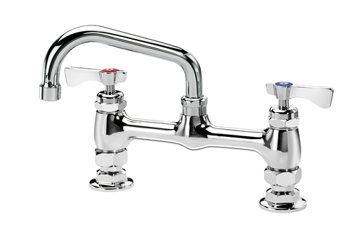 Krowne 15-806L Deck Mount Royal Series Faucet with 8" Centers 6" Swing Spout