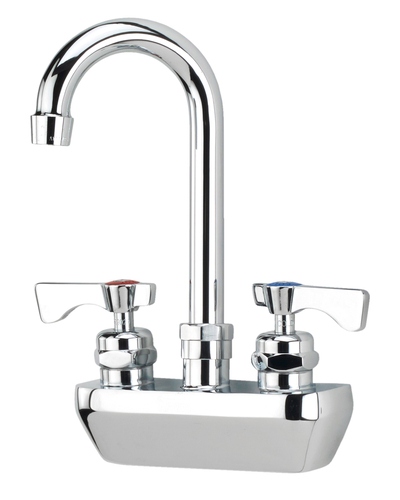 Krowne 14-401L 4" Centers And 6" Gooseneck Spout Royal Series Faucet Splash-Mounted