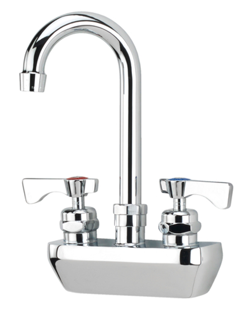 Krowne 14-401L 4" Centers And 6" Gooseneck Spout Royal Series Faucet Splash-Mounted