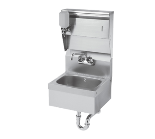 Krowne HS-8 16 3/16"W x 15 1/4"D x 29 1/2"H Wall Mount Stainless Steel Hand Sink