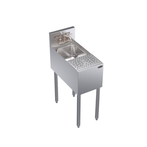 Krowne KR24-MD12 12"W x 24"D Royal Series Underbar Speed Station With Pressure Regulators