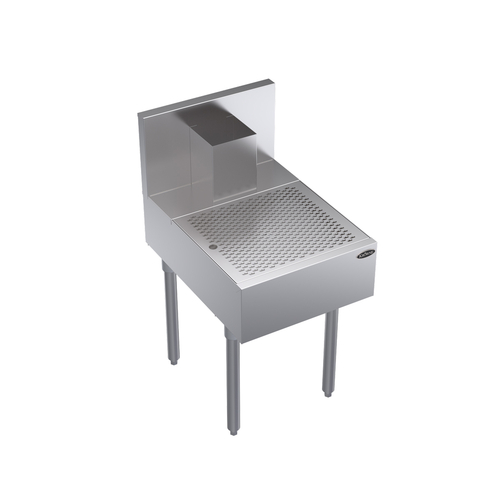 Krowne KR24-BD18 18"W x 24"D Stainless Steel & Galvanized Royal Series Underbar Beer Drainer