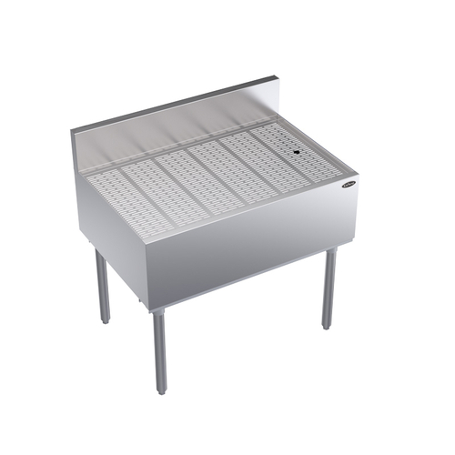 Krowne KR24-GS36 36"W x 24"D Stainless Steel Royal Series Underbar Drainboard