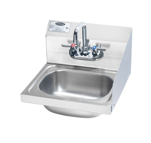 Krowne HS-2-RS 15-3/4" x 15-1/4" Wall Mounted Hand Sink