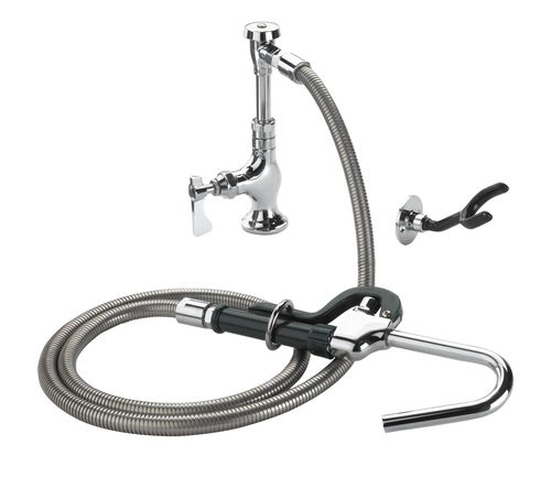 Krowne 20-203L Deck Mount Royal Series Pot Filler Assembly Double Pantry with 72" Stainless Steel Flexible Hose