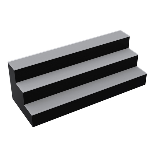 Krowne KR-3T36-R 27 Bottle Capacity Royal Series Lighted Countertop Liquor Display