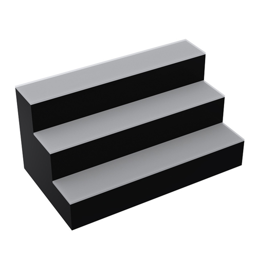 Krowne KR-3T24-L 18 Bottle Capacity Royal Series Lighted Countertop Liquor Display