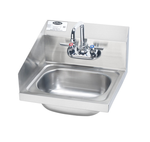 Krowne HS-2-LS 15 - 3/4" x 15 - 1/4" Wall Mounted Hand Sink