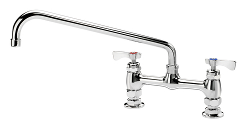 Krowne 15-814L Deck Mount Royal Series Faucet with 8" Centers 14" Swing Spout