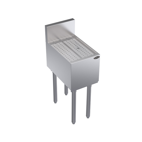 Krowne KR19-GS12 12"W x 19"D Stainless Steel Royal Series Underbar Drainboard