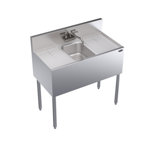 Krowne KR19-31C 36"W x 19"D Stainless Steel Royal Series Underbar Sink Unit