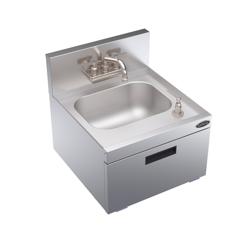 Krowne KR19-18WST 18"W x 19"D x 36-1/2"H Stainless Steel Royal Series Underbar Hand Sink Unit