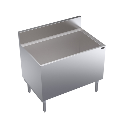 Krowne KR24-CB36 36"W x 24"D Stainless Steel Royal Series Underbar Chill Master Beer Bin