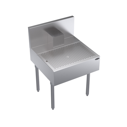 Krowne KR24-BD24 24"W x 24"D Stainless Steel Royal Series Underbar Beer Drainer