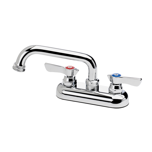 Krowne 11-450L 4" Centers 6" Swing Spout Deck Mount Silver Series Laundry Faucet