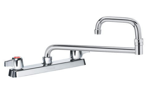 Krowne 13-818L 8" Centers And 18" Jointed Spout Commercial Faucet Deck Mount