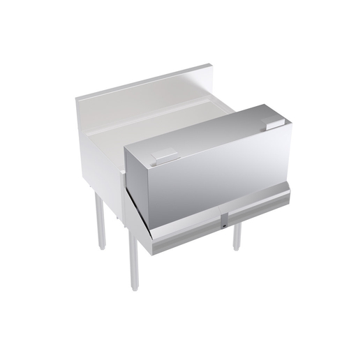 Krowne KR-DC36 36"W Stainless Steel Locking Cover For Double Speedrail
