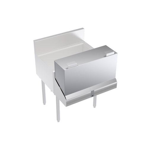 Krowne KR-DC26 26"W Stainless Steel Locking Cover For Double Speedrail