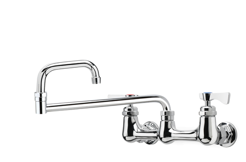 Krowne 14-818L 8" Centers And 18" Jointed Spout Royal Series Faucet Splash-Mounted