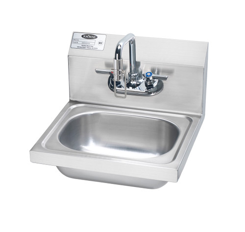 Krowne HS-34 15-3/4"W x 15-1/4" Wall Mounted Hand Free Sink