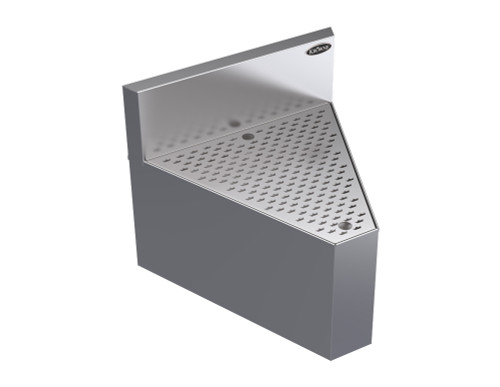 Krowne KR24-DR45 45 Degree Angle Stainless Steel Royal Series Underbar Corner Angle Filler