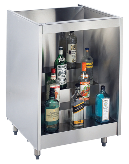 Krowne KR-L18 18"W x 24"D No Top Back Bar Liquor Display
