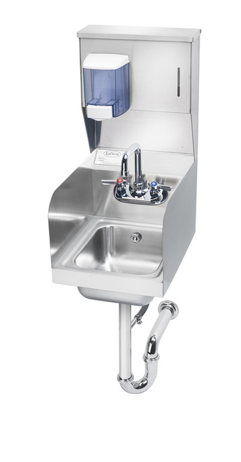 Krowne HS-32 13" x 17 - 1/4" Space Saver Wall Mounted Hand Sink