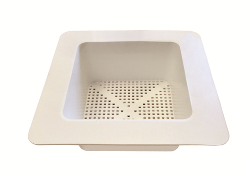 Krowne 30-141 11 3/4"W x 11 3/4"D Plastic Floor Drain Strainer