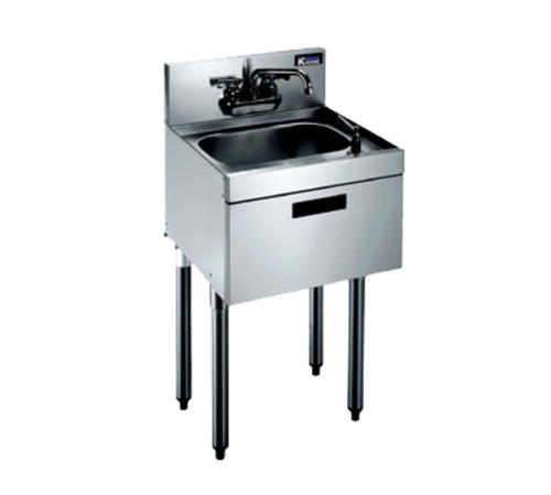 Krowne KR19-18ST 18"W x 19"D x 36-1/2"H Stainless Steel Royal Series Underbar Hand Sink Unit