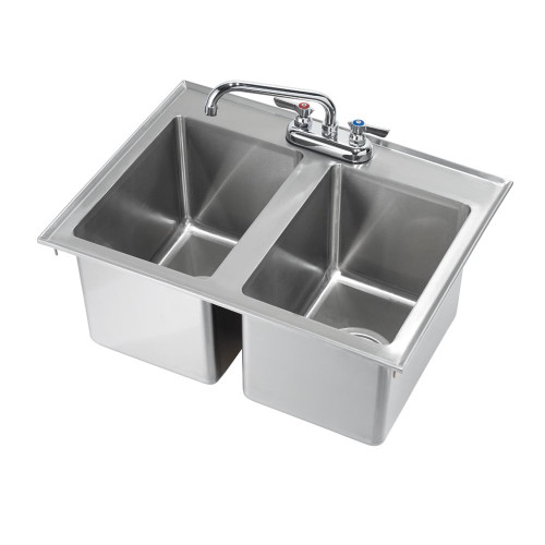 Krowne HS-2619 26" x 18" Two Compartment Drop In Hand Sink