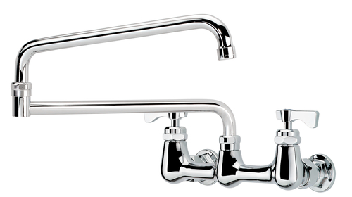 Krowne 14-824L 8" Centers And Jointed Spout Royal Series Faucet Splash-Mounted