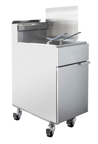 Krowne 30-324 20.5" D x 18" H Stainless Steel Universal 0.5 Thick Fryer Splash Guard