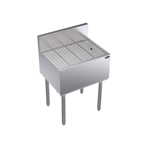 Krowne KR19-GS24 24"W x 19"D Stainless Steel Royal Series Underbar Drainboard