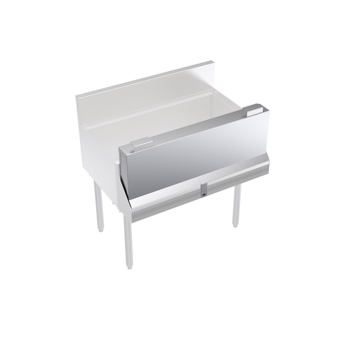 Krowne KR-SC34 34"W Stainless Steel Royal Series Speed Rail Locking Cover